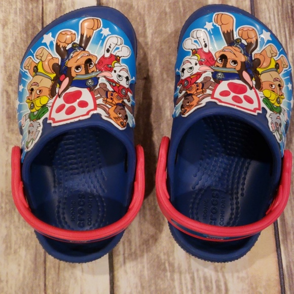 paw patrol crocs size 7
